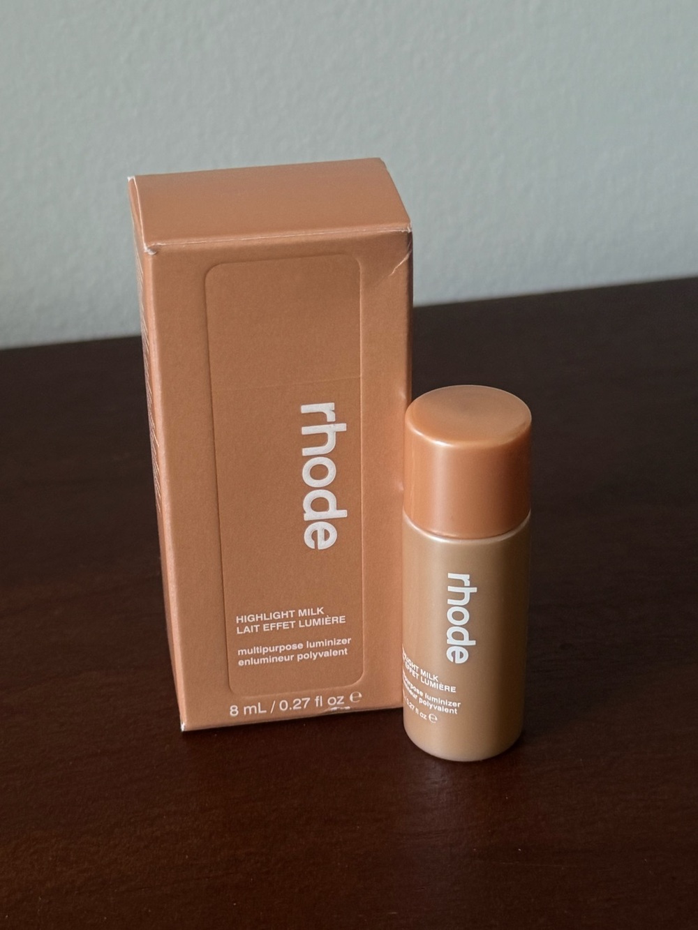 Mini RHODE Highlight Milk Liquid Luminizer — Shade 3
